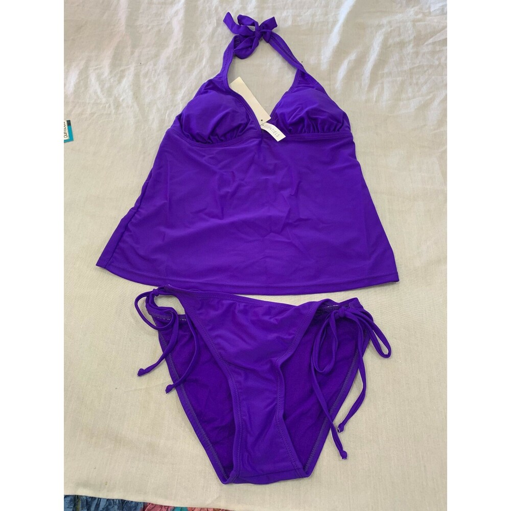 NWT QUINTSOUL WHITE LABEL WOMENS SWIM SUIT 2 PIECE SIZE S